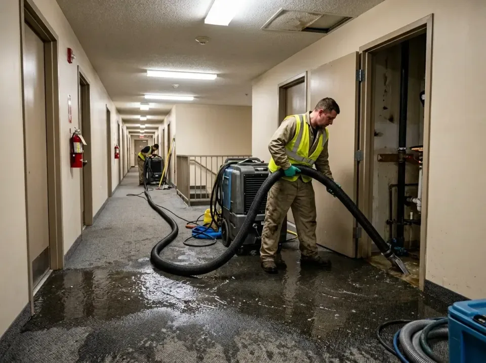 multi-unit-apartment-hallway-f-005 — frequently asked questions, Emergency Burst Pipe Water Extraction & Removal in Reed Cre…